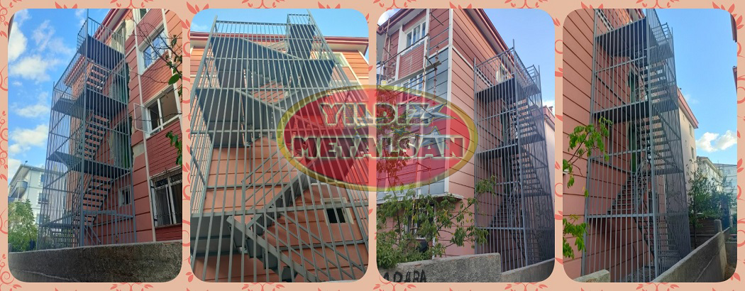 Ankara kız yurdu yangın merdiven imalatı